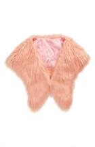 Women's Saachi Faux Fur Shrug, Size - Pink
