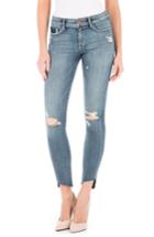 Women's Fidelity Denim Mila Ripped Ankle Skinny Jeans - Blue