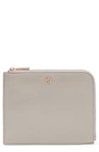 Dagne Dover Small Elle Whipstitch Leather Clutch - Ivory