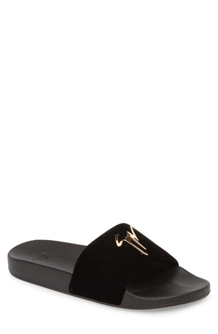 Men's Giuseppe Zanotti Slide Sandal Us / 42eu - Black
