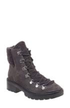 Women's Marc Fisher Ltd Capell Genuine Shearling Cuff Lace-up Boot M - Grey