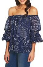 Women's 1.state Off The Shoulder Top, Size - Blue
