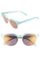 Women's Wildfox Clubhouse 54mm Mirrored Sunglasses - Blue Tears