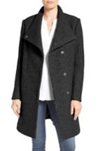 Women's Kenneth Cole New York Pressed Boucle Coat - Black