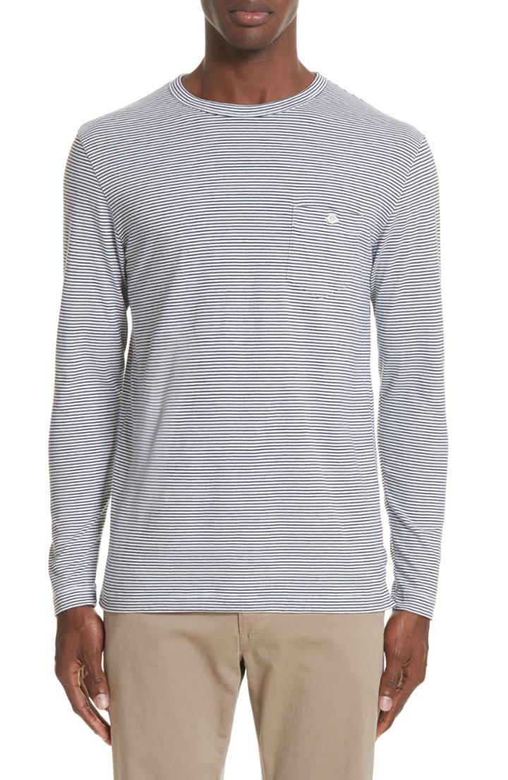 Men's Todd Snyder Stripe Long Sleeve T-shirt