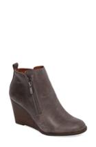 Women's Lucky Brand Yesterr Wedge Bootie M - Grey