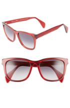 Women's Odlr X Morgenthal Frederics Jo 55mm Cat Eye Sunglasses - Ruby