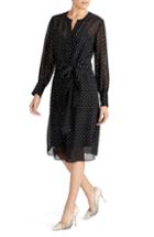 Women's Rachel Roy Collection Foil Dot Flocked Dress