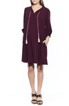 Women's Imanimo Boho Tunic Dress - Purple