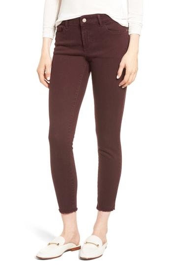Women's Dl1961 Margaux Instasculpt Ankle Skinny Jeans - Burgundy