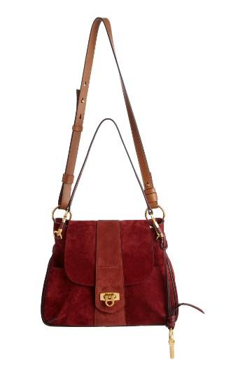 Chloe Small Lexa Suede Shoulder Bag -