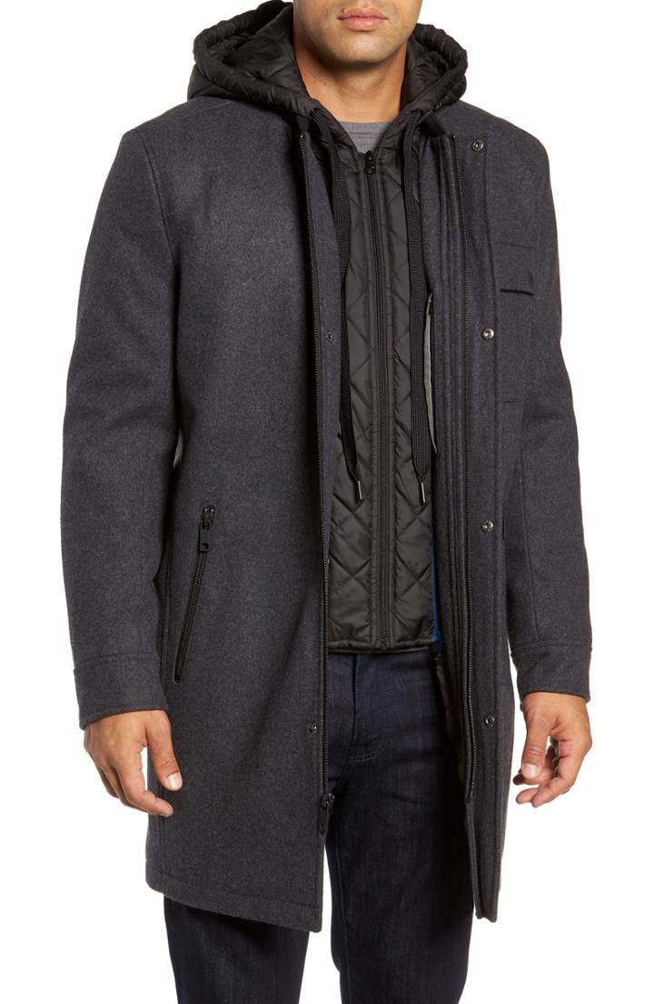 Men's Marc New York Rowland Hooded Bib Lined Parka