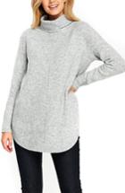Women's Wallis Compact Curve Hem Turtleneck Sweater - Grey