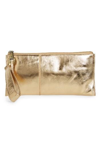 Women's Hobo 'vida' Leather Clutch - Beige