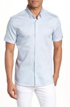 Men's Ted Baker London Gudvu Geo Print Sport Shirt (s) - Grey