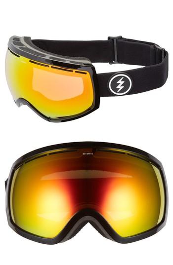 Women's Electric Eg2 Snow Goggles - Gloss Black/ Red Chrome