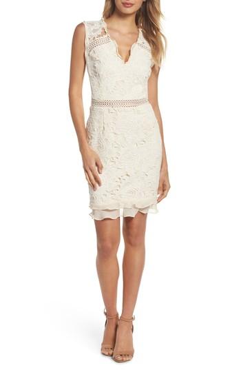Women's Cooper St Lustrous Lace Sheath Dress - White