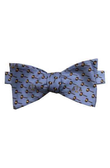 Men's Lazyjack Press Lawyer Silk Bow Tie, Size - Blue