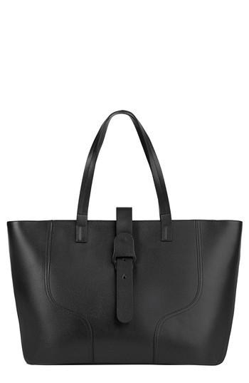 Senreve Voya Pebbled Leather Tote - Black