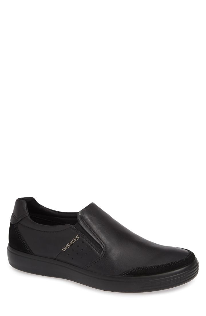 Men's Ecco Soft 7 Relaxed Slip-on -8.5us / 42eu - Black