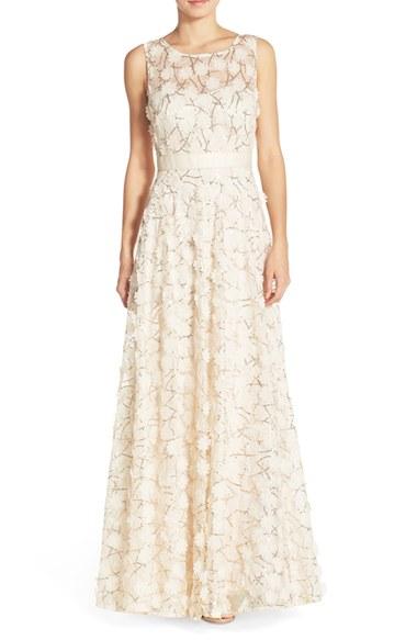 Women's Eliza J Embellished Mesh Ballgown