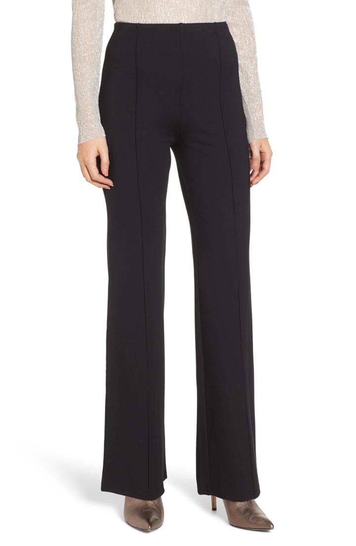 Women's Leith High Waist Flare Leg Pants, Size - Black