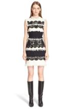 Women's Lanvin Tweed & Lace Sleeveless Dress Us / 44 Fr - Black