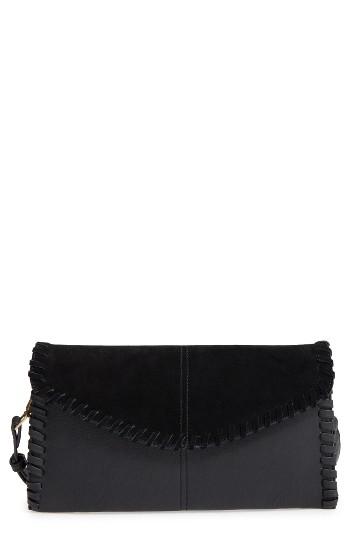 Sole Society Waverly Whipstitch Clutch - Black