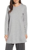 Women's Eileen Fisher Double Knit Organic Cotton Tunic, Size - Grey