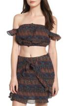 Women's Lost + Wander Bali Off The Shoulder Shirred Tube Top - Brown