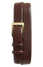 Men's Torino Belts Double Buckle Leather Belt - Brown
