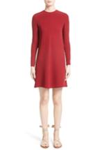 Women's Valentino Silk Cady A-line Dress - Red