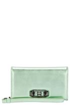 Women's Rebecca Minkoff Love Lock Iphone 7/8 & 7/8 Leather Wristlet Folio - Green
