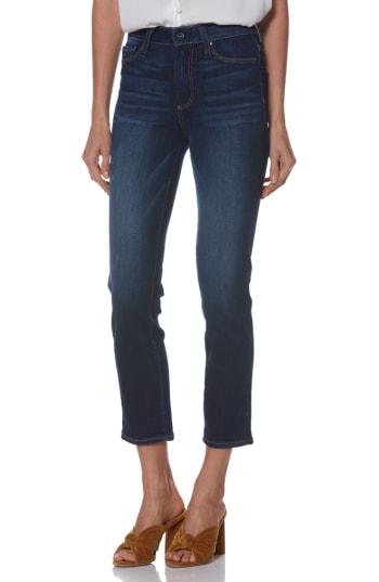 Women's Paige Transcend Vintage - Hoxton High Waist Crop Straight Leg Jeans