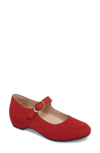 Women's Dansko Linette Mary Jane Wedge .5-7us / 37eu M - Red