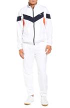 Men's Lacoste Chevron Stripe Track Suit (m) - White