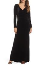 Women's Vince Camuto Velvet Gown - Black