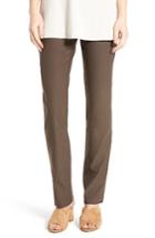 Women's Nic+zoe Wonder Stretch Straight Leg Pants - Brown