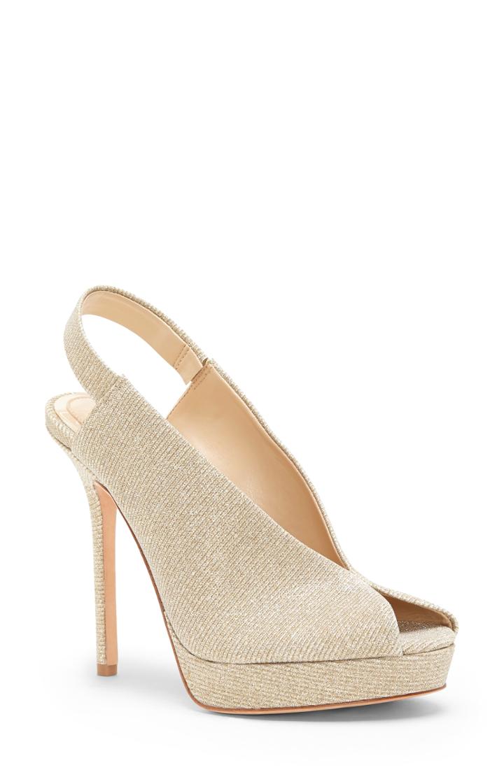 Women's Imagine By Vince Camuto Reany Platform Sandal .5 M - Metallic