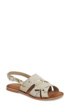 Women's Naughty Monkey Cup Of Tea Genuine Calf Hair Sandal M - White