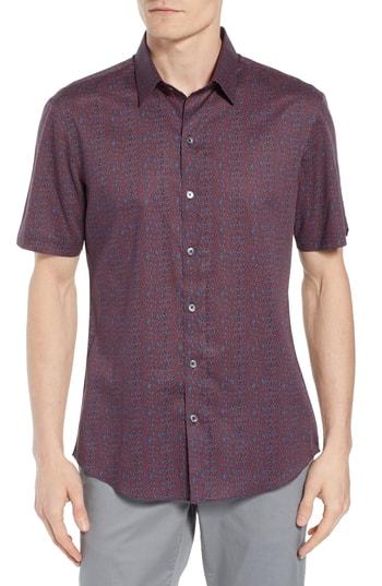 Men's Zachary Prell Merrett Regular Fit Sport Shirt, Size - Blue