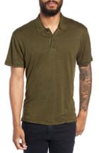 Men's Rag & Bone Owen Fit Linen Polo, Size Large - Green