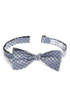 Men's Calibrate Forget Me Not Medallion Silk Bow Tie