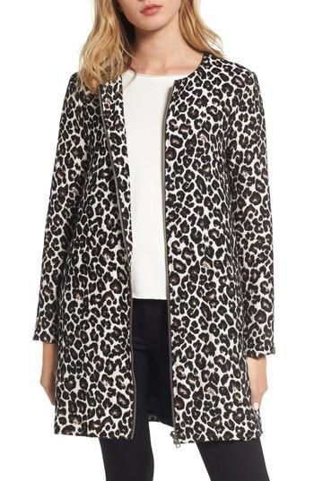 Women's Cupcakes And Cashmere Adeltia Leopard Print Jacket - Brown