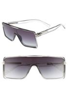 Women's Marc Jacobs 54mm Shield Sunglasses - Crystal Black