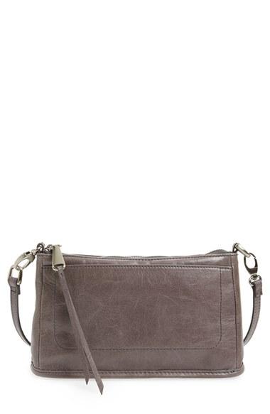 Hobo 'small Cadence' Leather Crossbody Bag - Grey
