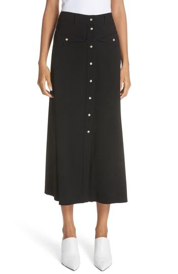 Women's Nanushka Meida Midi Skirt - Black