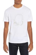 Men's French Connection Headphones Regular Fit Cotton T-shirt - White