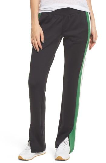 Women's Pam & Gela Stripe Scuba Knit Track Pants - Black