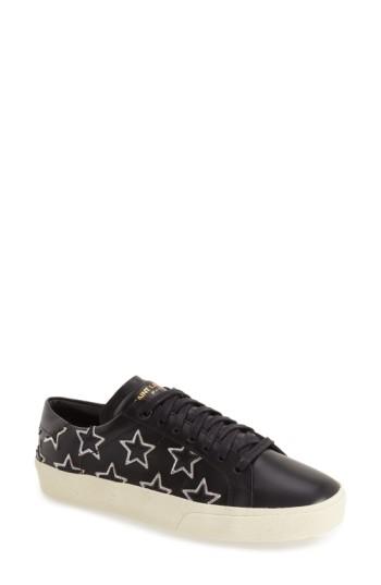 Women's Saint Laurent 'classic Court' Low Top Sneaker Us / 41eu - Black